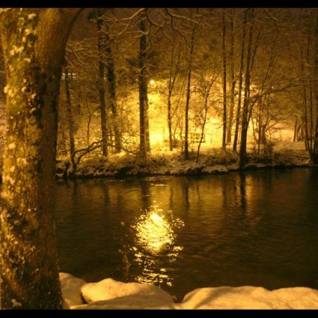 le clain sous la neige décembre 2009