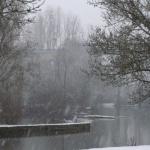 hiver 2009 la neige base de Canoë Cayak